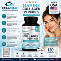 NeoCell Marine Collagen Peptides + Hyaluronic Acid - 120 Capsules
