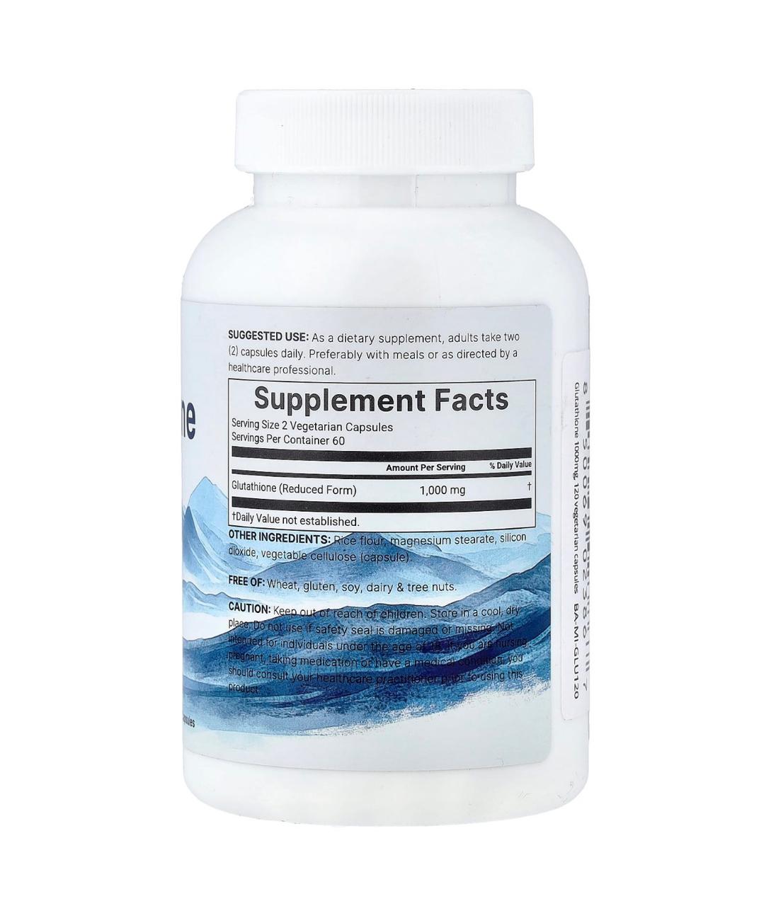 Micro Ingredients, Glutathion réduit, 120 capsules végétariennes (500 mg par capsule)