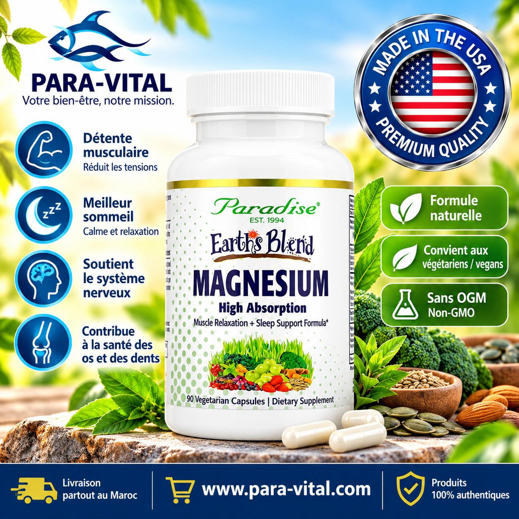 Magnésium, 90 capsules végétariennes - Paradise