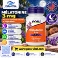 Mélatonine, 90 pastilles- NOW Foods