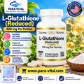 glutathion (réduit), 500 mg, 30 capsules végétales - alifornia Gold Nutrition -