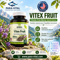 Vitex Fruit, 400 mg, 250 capsules végétariennes - Herbal Secrets -