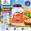 Levure de bière, 650 mg, 200 comprimés - NOW Foods -