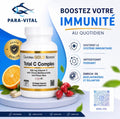 omplexe total de vitamines C avec acide ascorbique, extrait d'amla, bioflavonoïdes d'agrumes et extrait de cynorrhodon, 500 mg, 60 capsules végétales