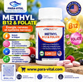 Méthyl B12 et folate, Baies, 120 comprimés à dissolution rapide - Vitamatic -